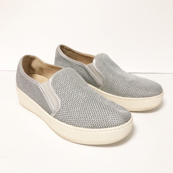 J/SLIDES Shoes - J/Slides Silver Slip On Shoes